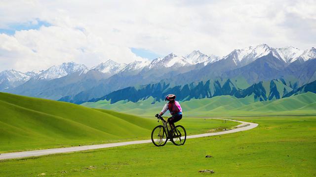 麦盖提县骑行之旅：探寻丝路美景的绿色丝带